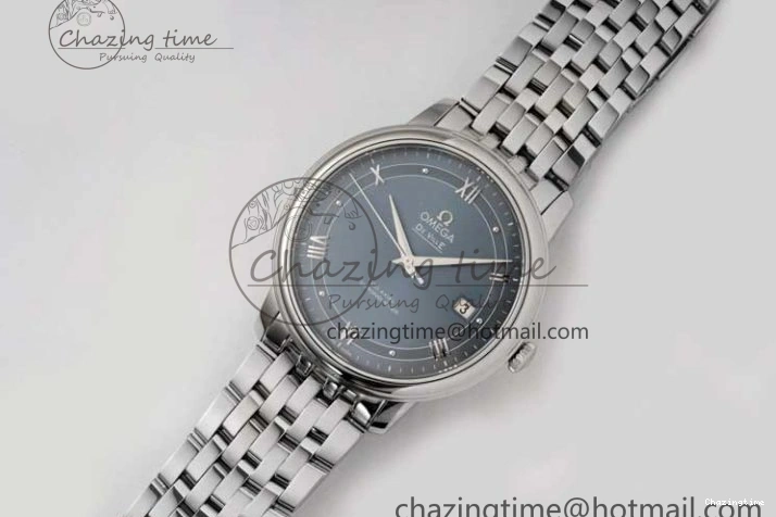 0429 De Ville SS DIWF 1:1 Best Edition Light Blue Dial SS Markers on SS Bracelet MIYOTA TopPick 7850